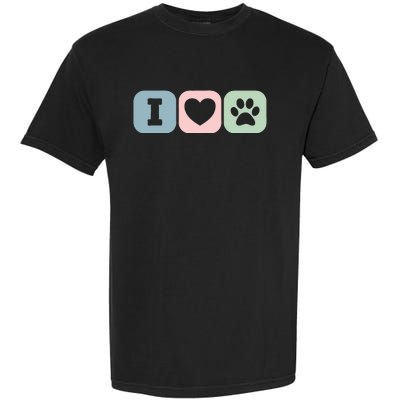 I Love Animals Dog Cat Rescue Owner Gift Garment-Dyed Heavyweight T-Shirt