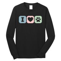 I Love Animals Dog Cat Rescue Owner Gift Long Sleeve Shirt