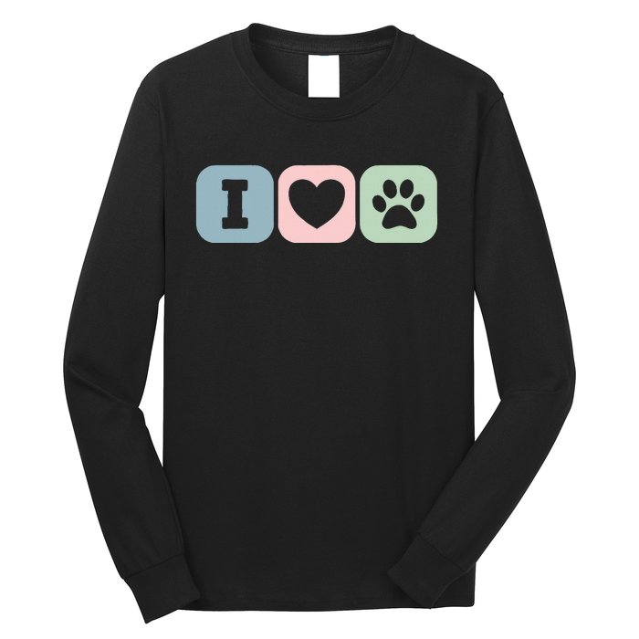 I Love Animals Dog Cat Rescue Owner Gift Long Sleeve Shirt