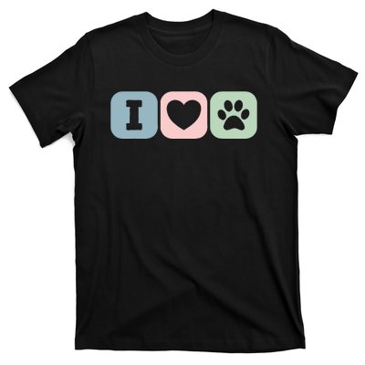 I Love Animals Dog Cat Rescue Owner Gift T-Shirt