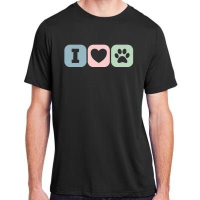 I Love Animals Dog Cat Rescue Owner Gift Adult ChromaSoft Performance T-Shirt