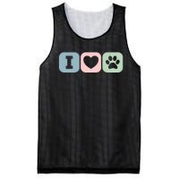 I Love Animals Dog Cat Rescue Owner Gift Mesh Reversible Basketball Jersey Tank