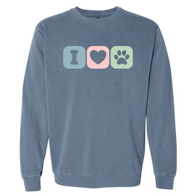 I Love Animals Dog Cat Rescue Owner Gift Garment-Dyed Sweatshirt