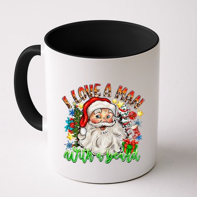 I Love A Man With A Beard Santa Claus Christmas Mug