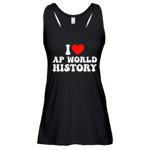 I Love AP World History Ladies Essential Flowy Tank