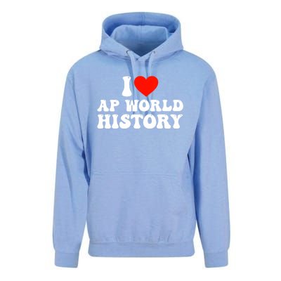 I Love AP World History Unisex Surf Hoodie