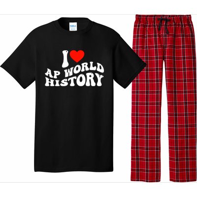 I Love AP World History Pajama Set