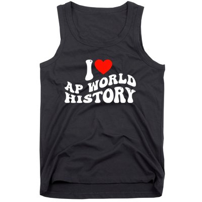 I Love AP World History Tank Top