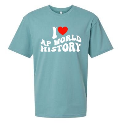 I Love AP World History Sueded Cloud Jersey T-Shirt