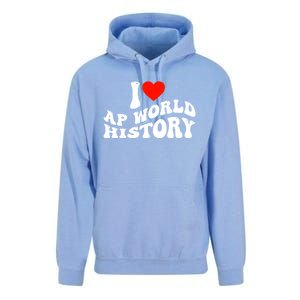 I Love AP World History Unisex Surf Hoodie