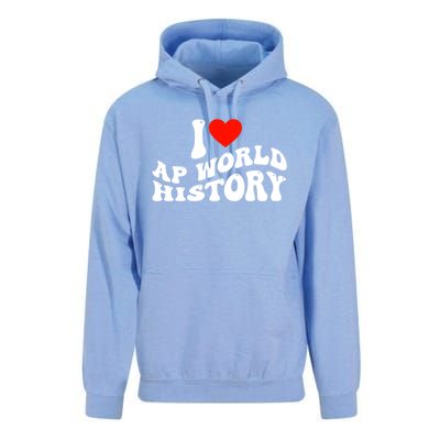 I Love AP World History Unisex Surf Hoodie