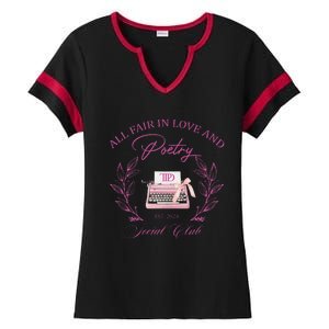 In Love And Poetry Social Club Ladies Halftime Notch Neck Tee