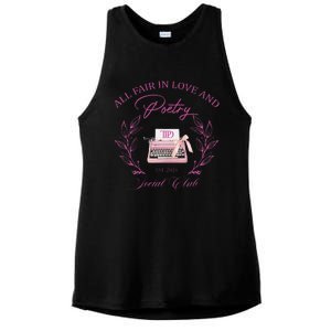 In Love And Poetry Social Club Ladies PosiCharge Tri-Blend Wicking Tank