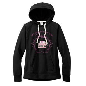 In Love And Poetry Social Club Women's Fleece Hoodie