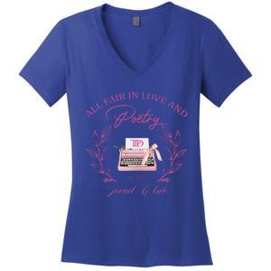 In Love And Poetry Social Club Women's V-Neck T-Shirt