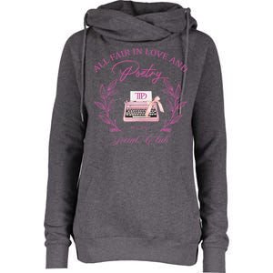 In Love And Poetry Social Club Womens Funnel Neck Pullover Hood