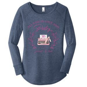 In Love And Poetry Social Club Women's Perfect Tri Tunic Long Sleeve Shirt