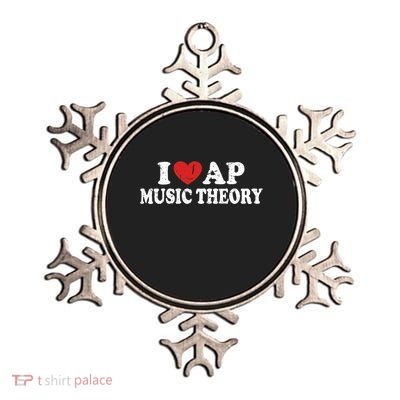 I Love Ap Music Theory Metallic Star Ornament