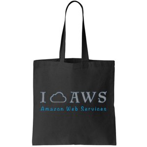 I Love Aws Tote Bag