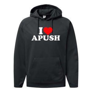 I Love Apush Performance Fleece Hoodie