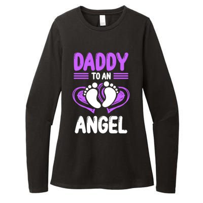 Infant Loss Awareness Pregnant Daddy To An Angel Funny Gift Womens CVC Long Sleeve Shirt