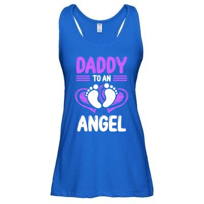 Infant Loss Awareness Pregnant Daddy To An Angel Funny Gift Ladies Essential Flowy Tank