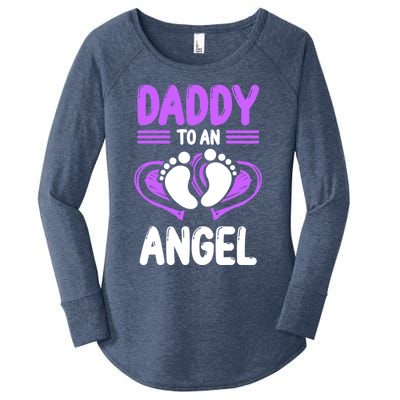 Infant Loss Awareness Pregnant Daddy To An Angel Funny Gift Women's Perfect Tri Tunic Long Sleeve Shirt