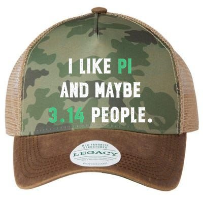 I Like And Maybe 3 People March 14th Math Teacher Pi Day Legacy Tie Dye Trucker Hat