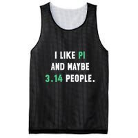 I Like And Maybe 3 People March 14th Math Teacher Pi Day Mesh Reversible Basketball Jersey Tank