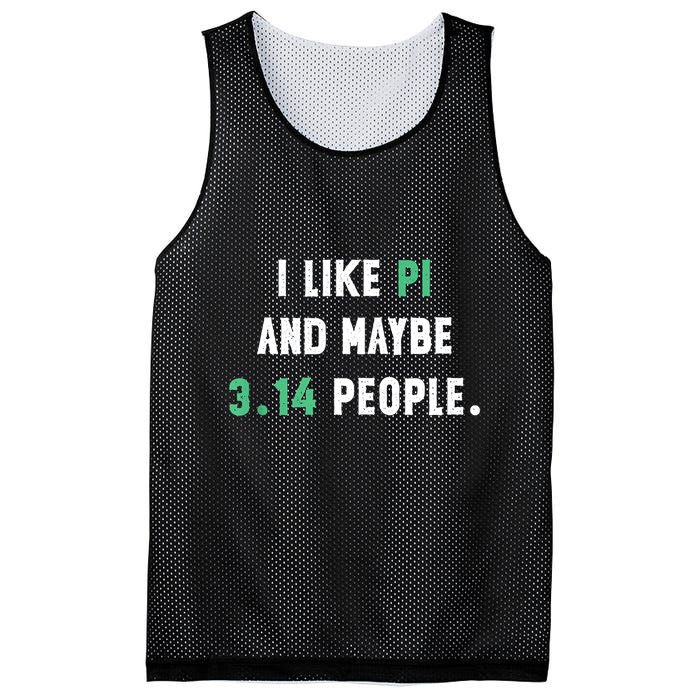 I Like And Maybe 3 People March 14th Math Teacher Pi Day Mesh Reversible Basketball Jersey Tank