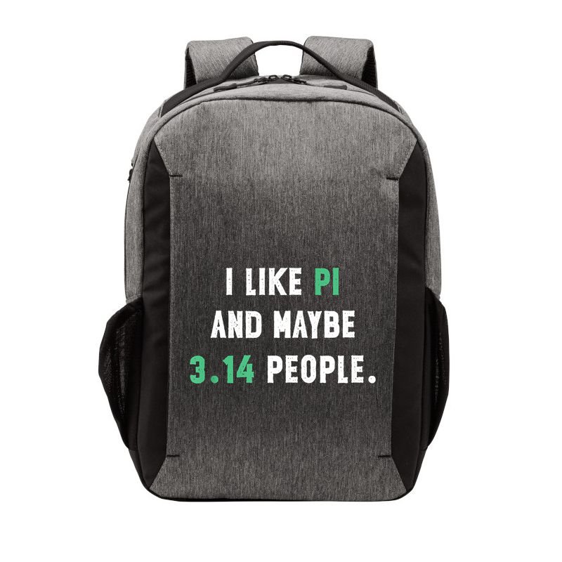 I Like And Maybe 3 People March 14th Math Teacher Pi Day Vector Backpack