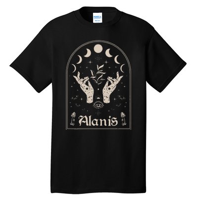 I Love Alanis Personalized Retro Moon First Name Tall T-Shirt