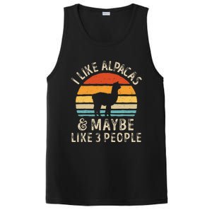 I Like Alpacas And Maybe Like 3 People Funny Alpaca Retro PosiCharge Competitor Tank