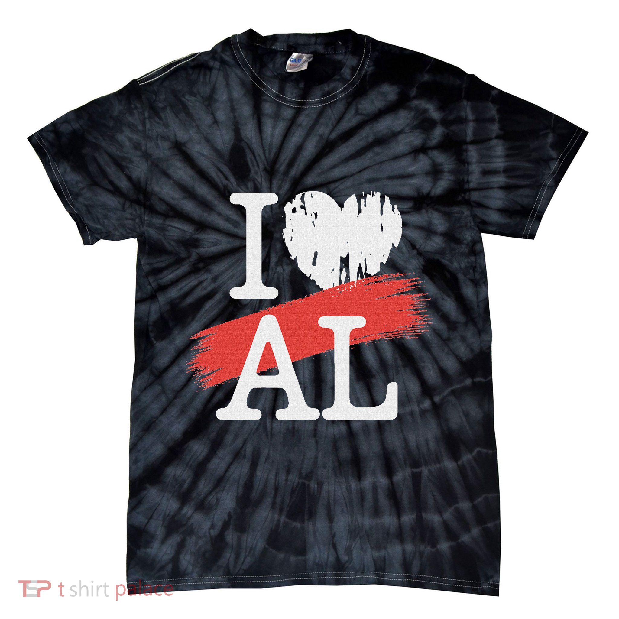 I Love Al I Heart Al Tie-Dye T-Shirt