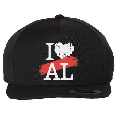 I Love Al I Heart Al Wool Snapback Cap