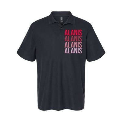 I Love Alanis First Name Alanis Softstyle Adult Sport Polo