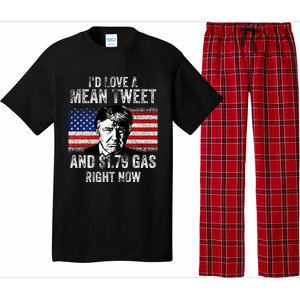 ID Love A Mean Tweet And $1.79 Gas Right Now American Flag Pajama Set