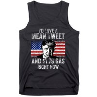 ID Love A Mean Tweet And $1.79 Gas Right Now American Flag Tank Top