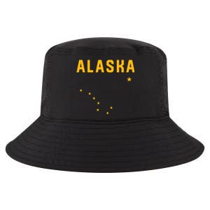 I Love Alaska Minimalist State Flag Cool Comfort Performance Bucket Hat