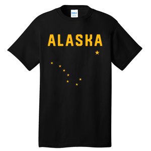 I Love Alaska Minimalist State Flag Tall T-Shirt