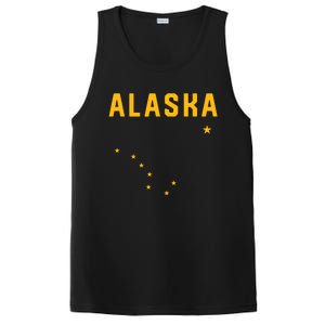 I Love Alaska Minimalist State Flag PosiCharge Competitor Tank