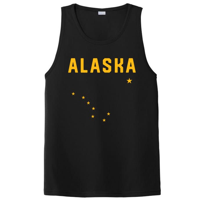 I Love Alaska Minimalist State Flag PosiCharge Competitor Tank