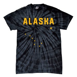 I Love Alaska Minimalist State Flag Tie-Dye T-Shirt