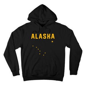 I Love Alaska Minimalist State Flag Tall Hoodie