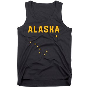 I Love Alaska Minimalist State Flag Tank Top