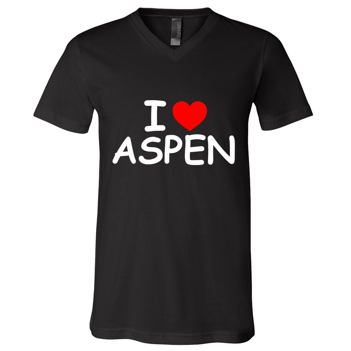 I Love Aspen V-Neck T-Shirt