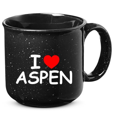 I Love Aspen 15oz Campfire Ceramic Mug