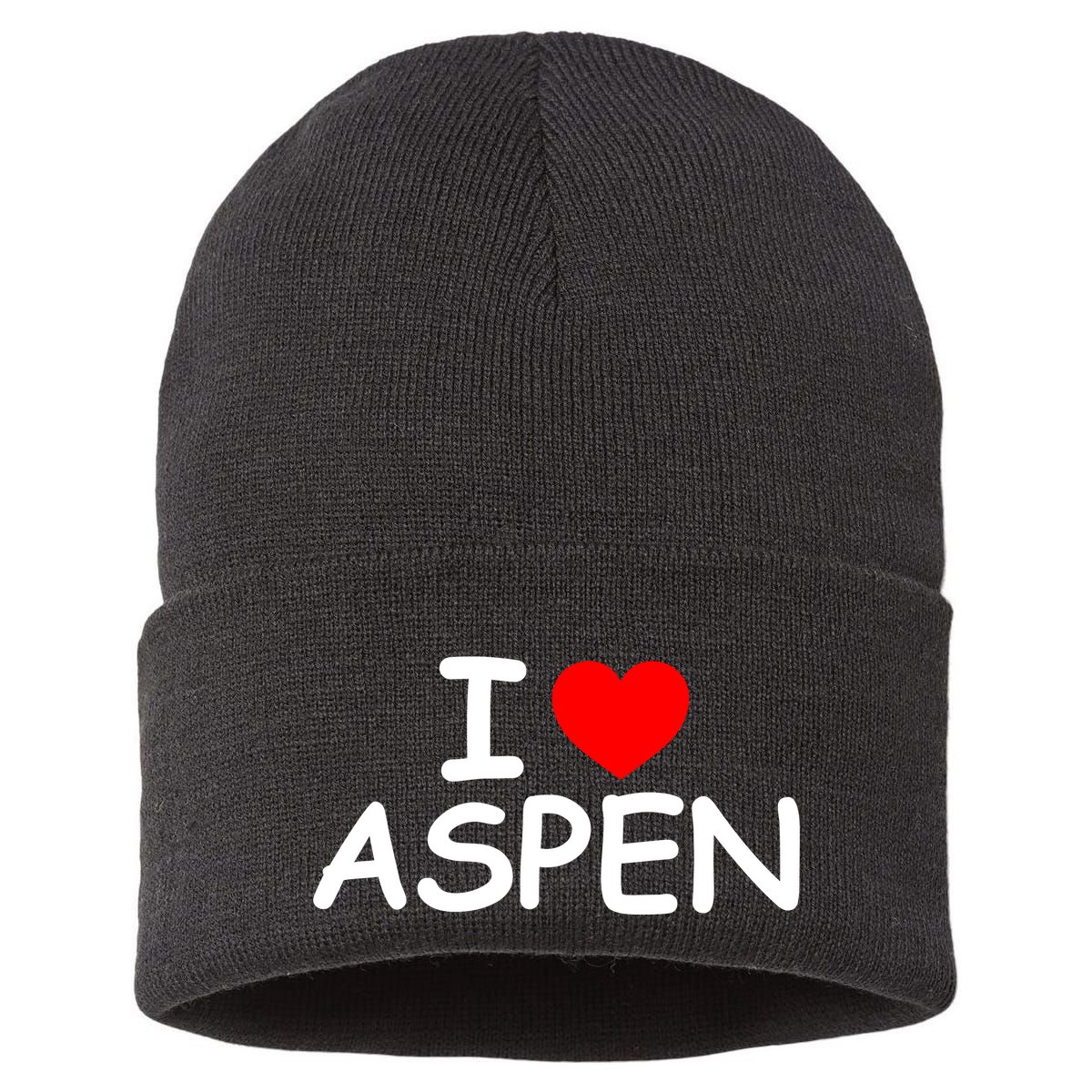 I Love Aspen Sustainable Knit Beanie