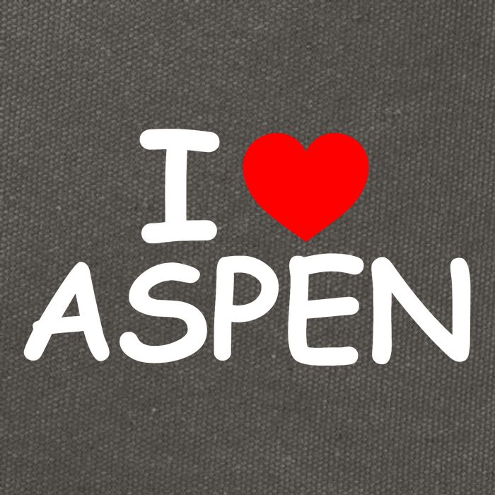 I Love Aspen Cotton Canvas Backpack