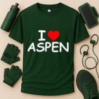 I Love Aspen Cooling Performance Crew T-Shirt